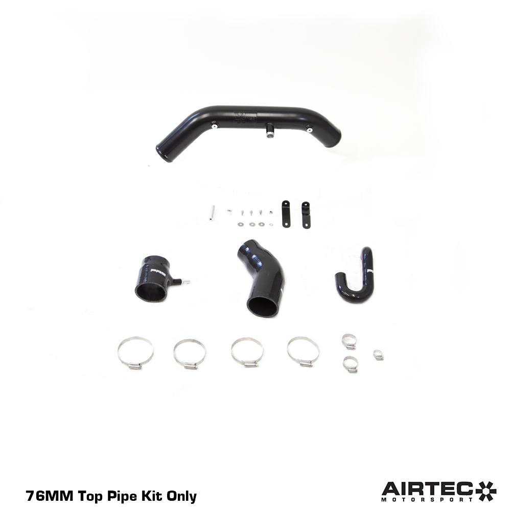 AIRTEC Motorsport RS-Style 76mm Top Induction Pipe for Fiesta ST180-Ford-Airtec-carbonizeduk