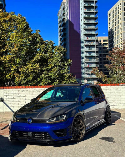 VW VOLKSWAGEN GOLF MK7 VENTED CARBON FIBRE FRONT WING FENDERS-carbonizeduk