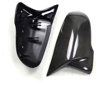 BMW 1 SERIES F40, 2 SERIES F44 & TOYOTA SUPRA CARBON FIBRE M STYLE MIRROR COVERs (2019+) F40 F44 F45 F46 F48 G29 J29-carbonizeduk