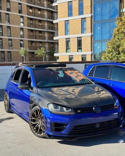 VW VOLKSWAGEN GOLF MK7 VENTED CARBON FIBRE FRONT WING FENDERS-carbonizeduk