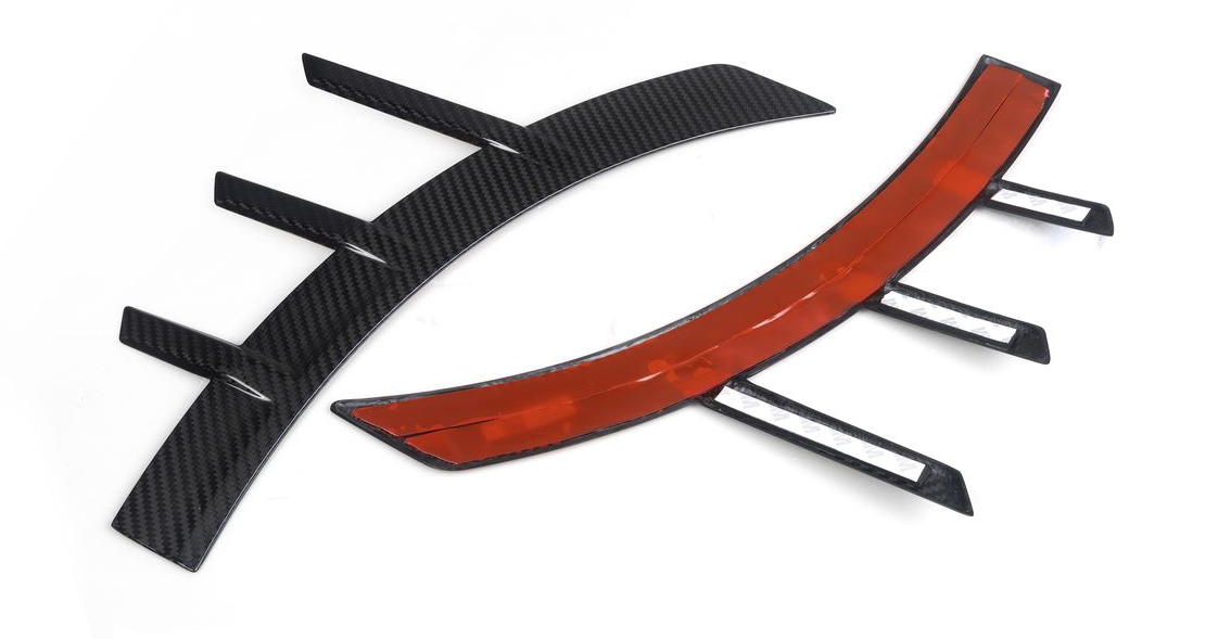 BMW M2 G87 PRE-PREG CARBON FIBRE FRONT SIDE FENDER TRIM SPATS BY CBUK (2023+)-carbonizeduk