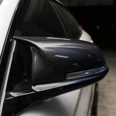 BMW 1 SERIES F40, 2 SERIES F44 & TOYOTA SUPRA CARBON FIBRE M STYLE MIRROR COVERs (2019+) F40 F44 F45 F46 F48 G29 J29-carbonizeduk
