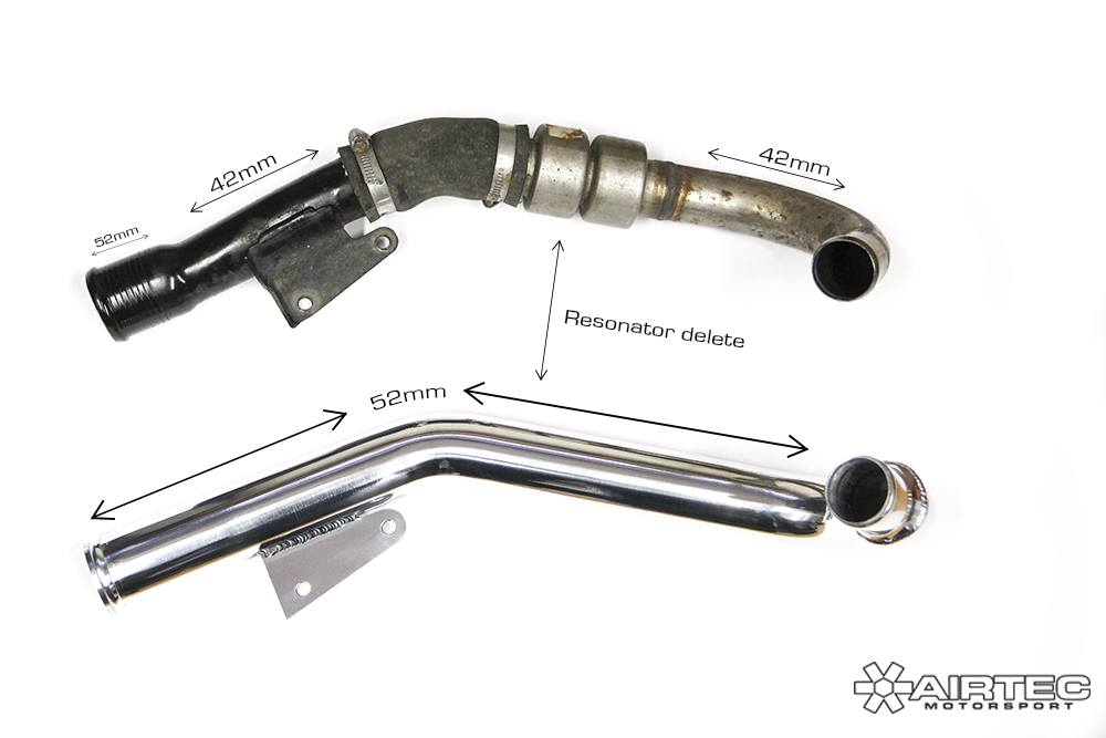 AIRTEC Motorsport Hot Side Lower Boost Pipe for Fiesta ST 180-Ford-Airtec-carbonizeduk