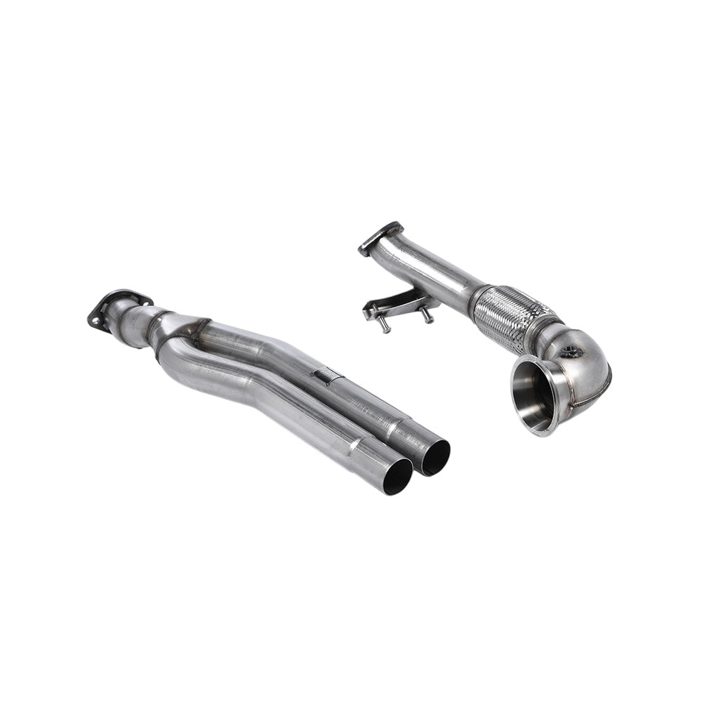 Milltek Primary Catalyst Bypass Pipe and Turbo Elbow Exhaust Audi RS3 Sportback (8V MQB Pre Facelift Only) 15-17-Manifolds, Decats & Sports Cats-carbonizeduk