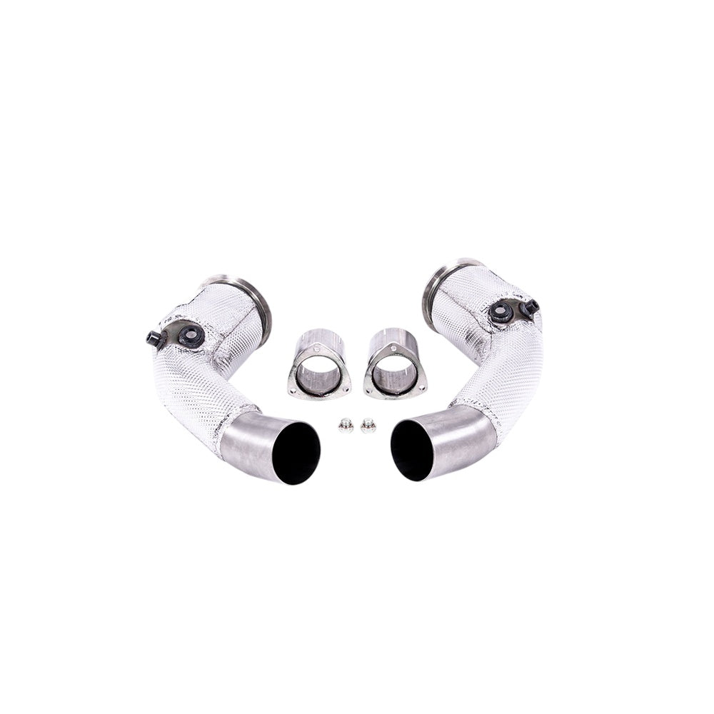 Milltek Large-bore Downpipes and Cat Bypass Pipes Exhaust Audi RS7 C8 4.0 V8 Bi-Turbo (Non OPF/GPF US/ROW Models) 19-25-Manifolds, Decats & Sports Cats-carbonizeduk