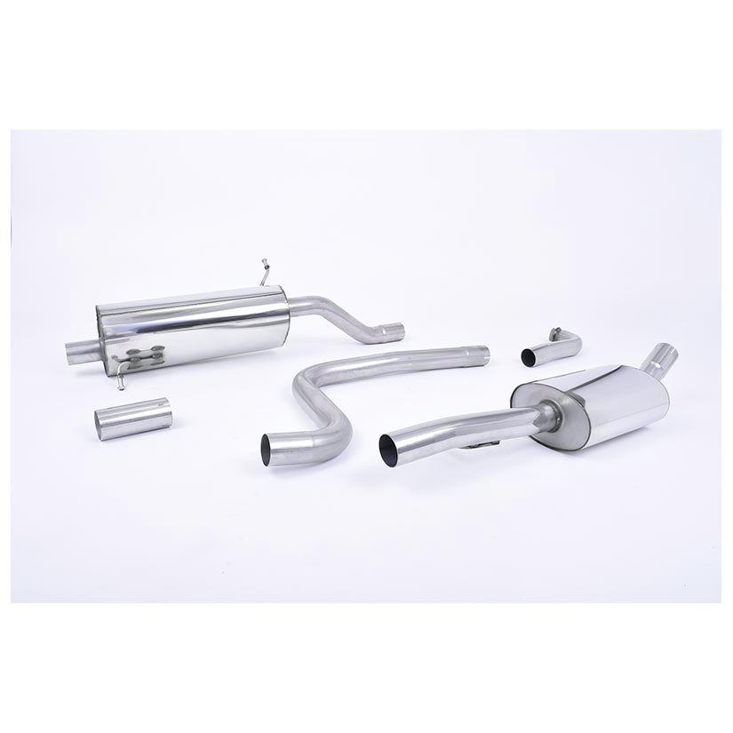 Milltek Ford Fiesta Mk8 1.0T EcoBoost ST-Line 3 & 5 Door (Non-OPF/GPF Models Only) 2017-2019 Cat-back Exhaust-Exhaust System-carbonizeduk