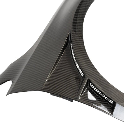 VW VOLKSWAGEN GOLF MK7 VENTED CARBON FIBRE FRONT WING FENDERS-carbonizeduk