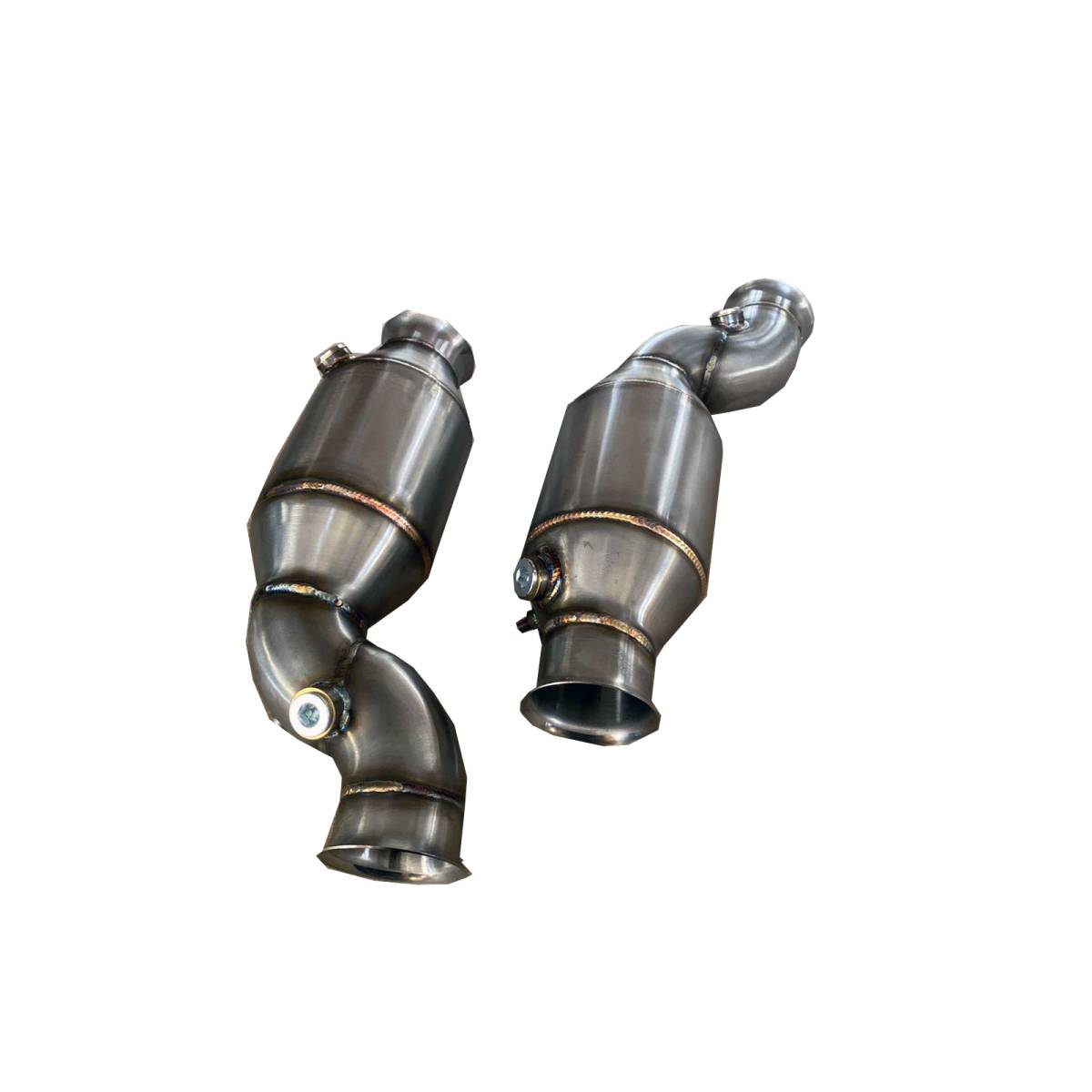 LAMBORGHINI GALLARDO V10 5.2 SPORT EXHAUST DECAT PIPES-carbonizeduk