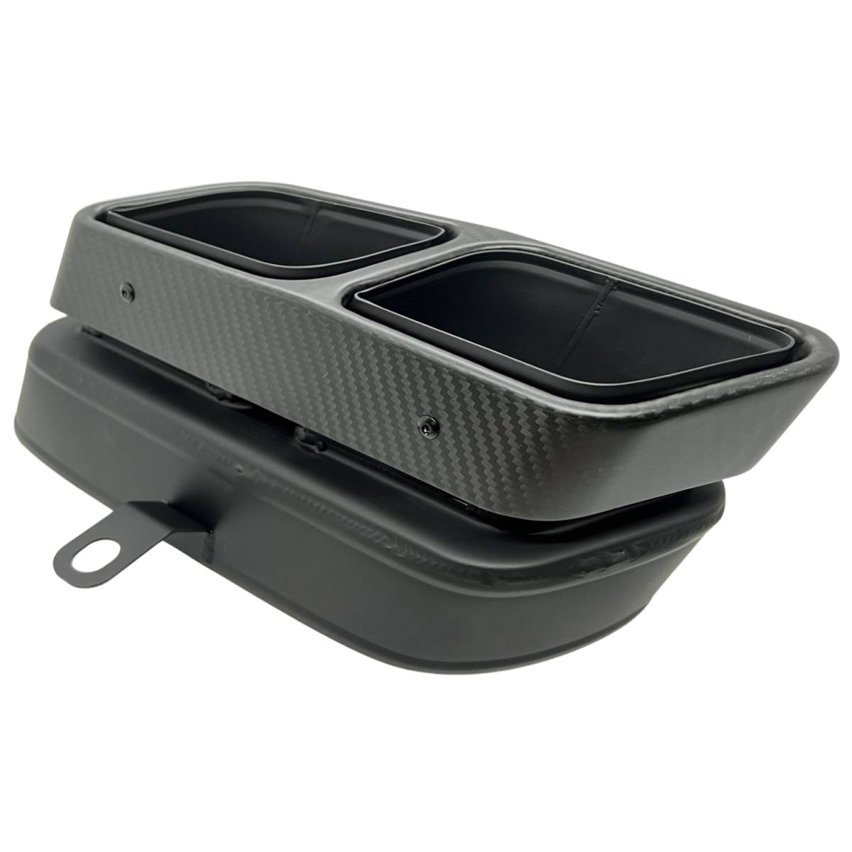 AUDI R8 V10 GEN 2 CARBON FIBRE SQUARE EXHAUST TAILPIPES-carbonizeduk