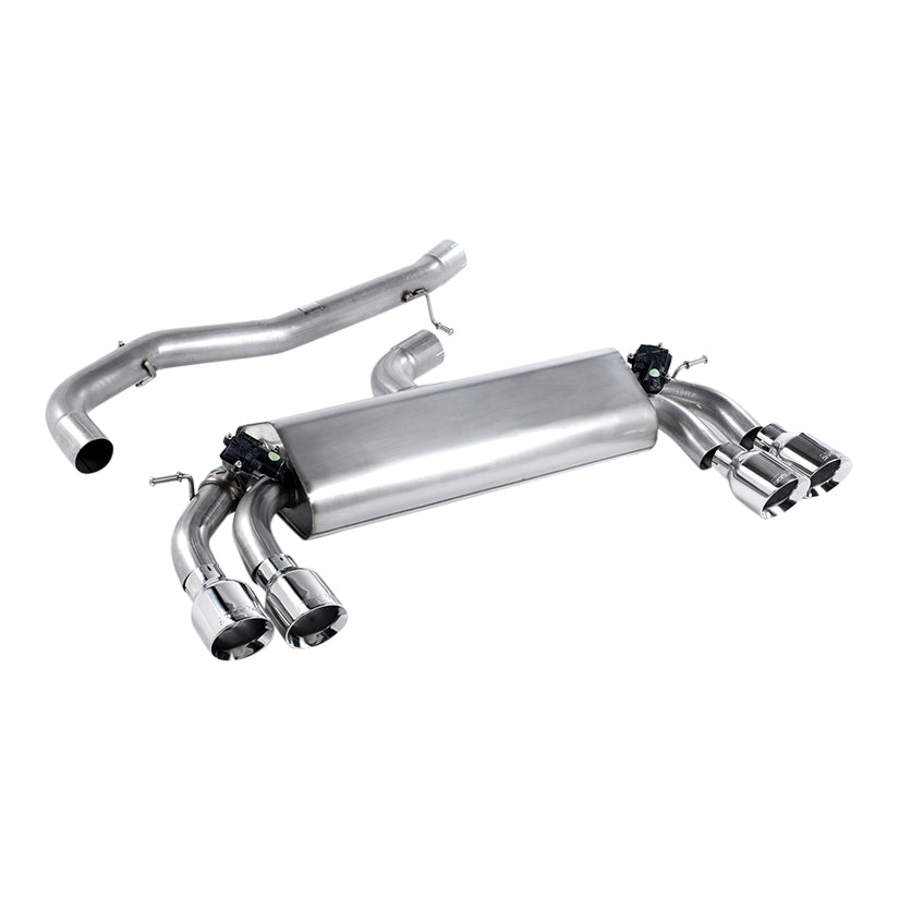 Milltek Audi S3 2.0 TFSI quattro 3-Door 8V/8V.2 (Non-GPF Equipped Models Only) 2013-2018 Cat-back Exhaust-Exhaust System-carbonizeduk