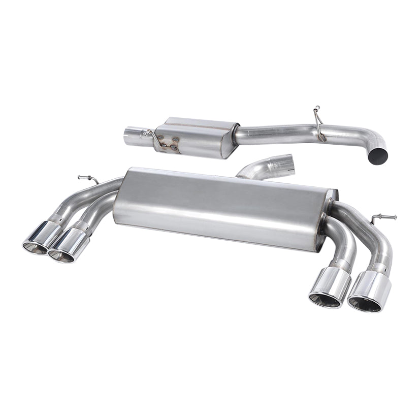 Milltek Audi S3 2.0 TFSI quattro 3-Door 8V/8V.2 (Non-GPF Equipped Models Only) 2013-2018 Cat-back Exhaust-Exhaust System-carbonizeduk