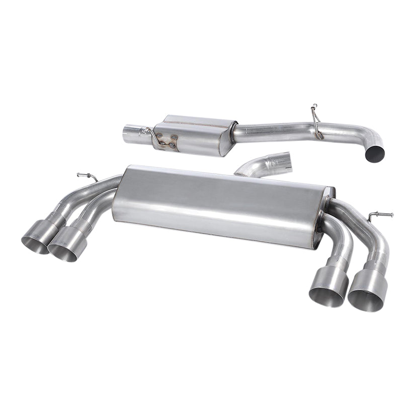 Milltek Audi S3 2.0 TFSI quattro 3-Door 8V/8V.2 (Non-GPF Equipped Models Only) 2013-2018 Cat-back Exhaust-Exhaust System-carbonizeduk