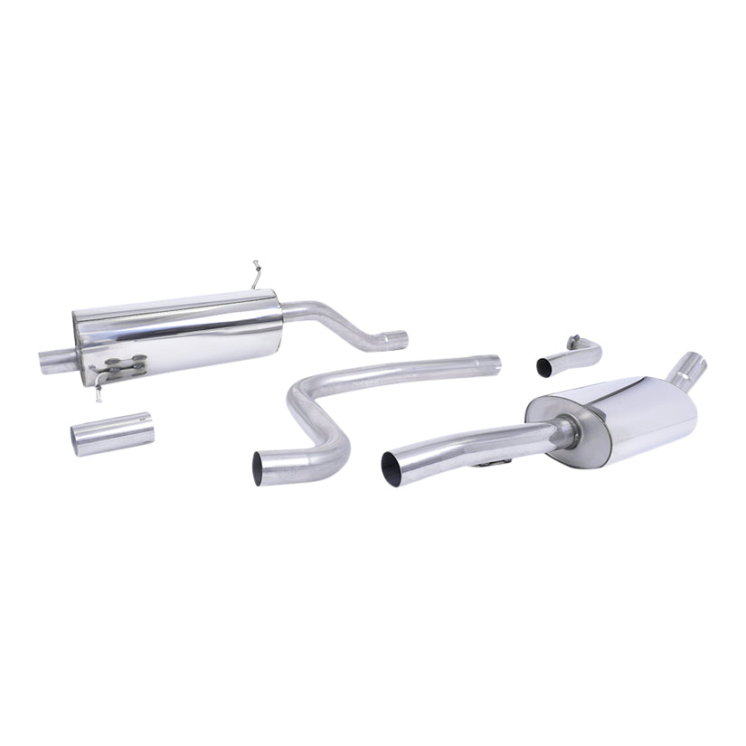 Milltek Ford Fiesta Mk8 1.0T EcoBoost ST-Line 3 & 5 Door (Non-OPF/GPF Models Only) 2017-2019 Cat-back Exhaust-Exhaust System-carbonizeduk