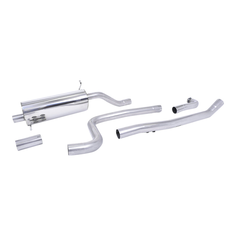Milltek Ford Fiesta Mk8 1.0T EcoBoost ST-Line 3 & 5 Door (Non-OPF/GPF Models Only) 2017-2019 Cat-back Exhaust-Exhaust System-carbonizeduk