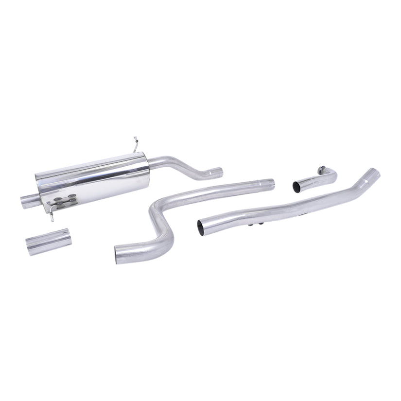 Milltek Ford Fiesta Mk8 1.0T EcoBoost ST-Line 3 & 5 Door (Non-OPF/GPF Models Only) 2017-2019 Cat-back Exhaust-Exhaust System-carbonizeduk