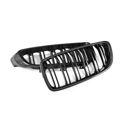 BMW F80 M3 Carbon fibre Front replacement Grille Inserts-carbonizeduk