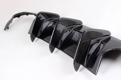Mercedes Benz C63 W204 Carbon Fibre Rear Bumper Diffuser 12-14-carbonizeduk