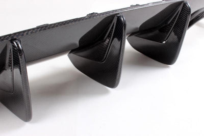 Mercedes Benz C63 W204 Carbon Fibre Rear Bumper Diffuser 12-14-carbonizeduk