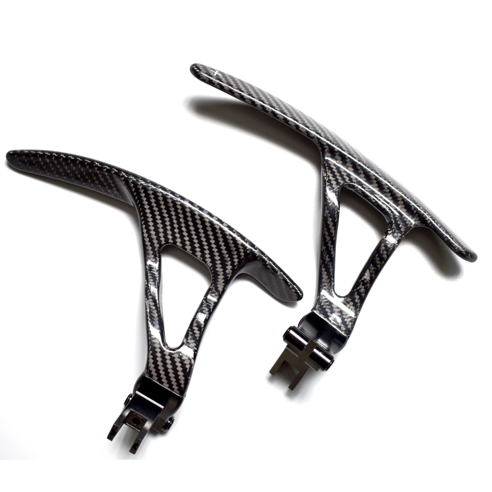 Nissan GT-R R35 Extended gloss carbon fibre steering wheel replacement paddle shifters 2008-2016-carbonizeduk