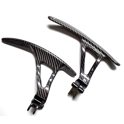 Nissan GT-R R35 Extended gloss carbon fibre steering wheel replacement paddle shifters 2008-2016-carbonizeduk