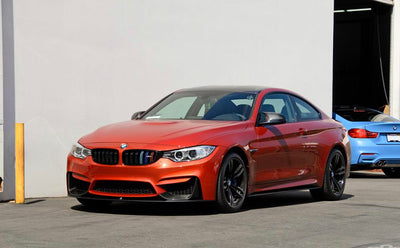 BMW M4 F82 Carbon Fibre P Style Front Lip Splitter 15-19 (1pc)-carbonizeduk