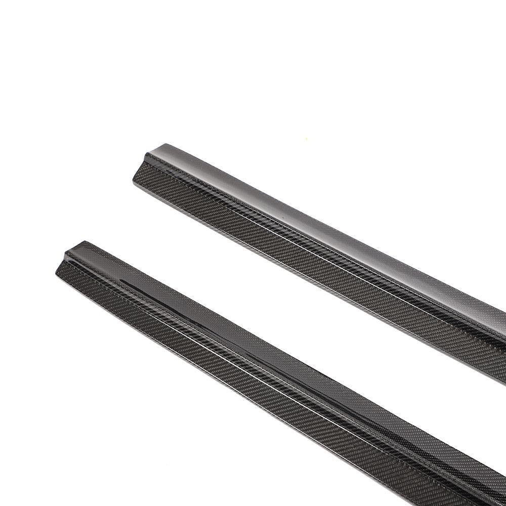 Carbon Fiber side skirts Audi A3 S-LINE S3 Hatchback 2014-2015-carbonizeduk