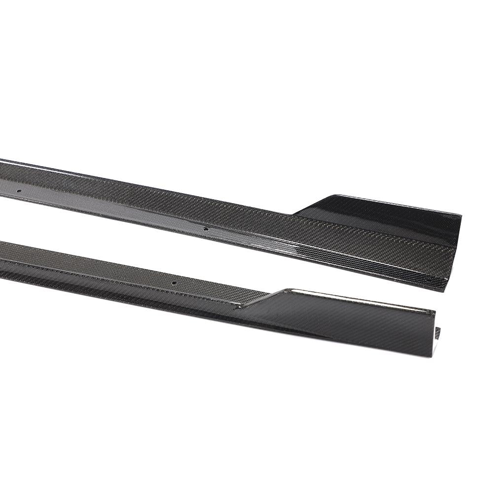 Carbon Fiber side skirts extension For Audi S3 RS3 Saloon 4-Door 2017-2019-carbonizeduk