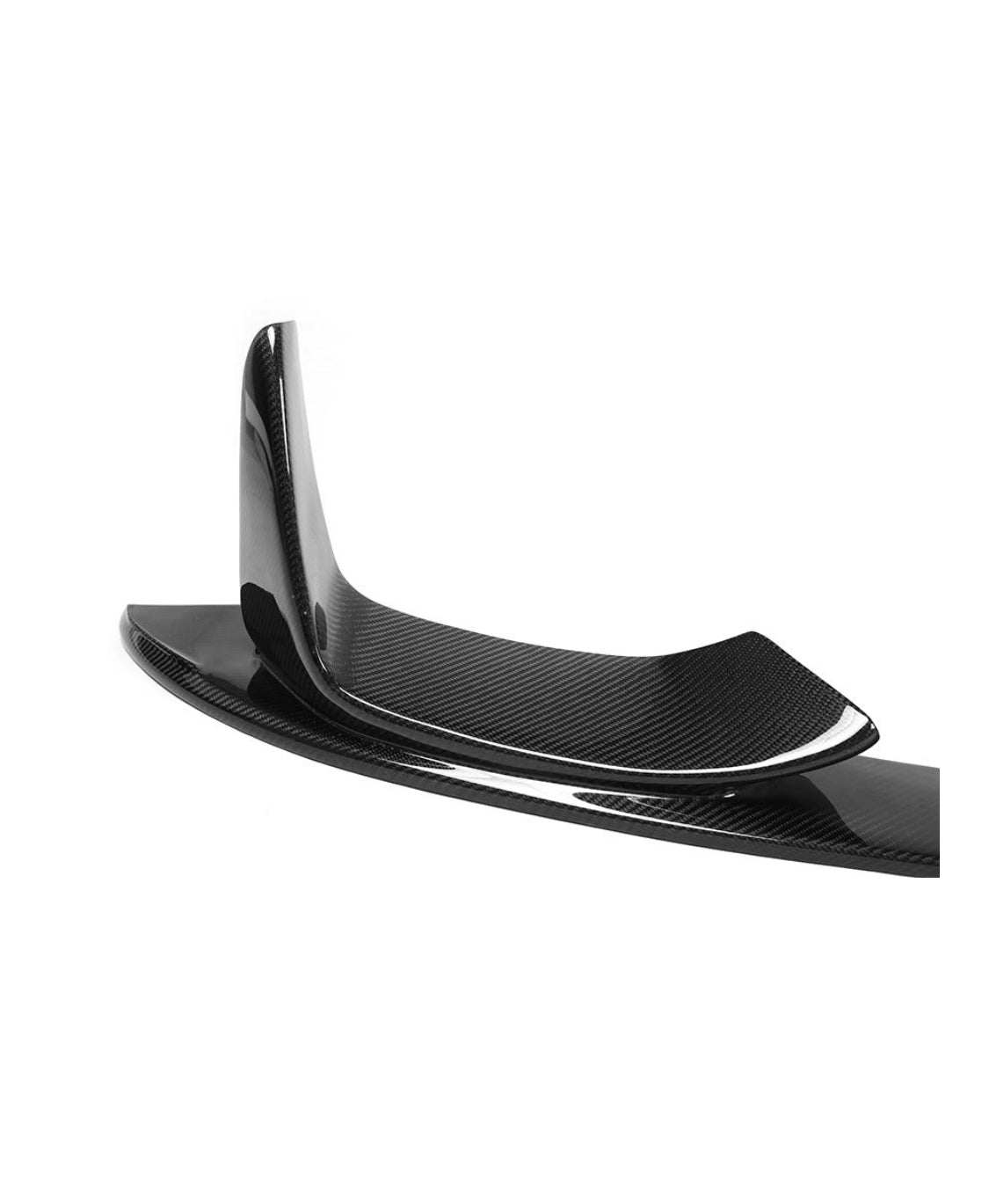 BMW M4 F82 Carbon Fibre P Style Front Lip Splitter 15-19 (1pc)-carbonizeduk