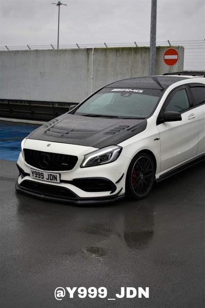 Mercedes Benz A45 A class Varis style Vented carbon Bonnet 2013-2018-carbonizeduk