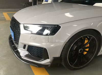 Audi RS4 Avant B9 Dry Carbon Fibre Front Lip splitter Kit 2019+-carbonizeduk
