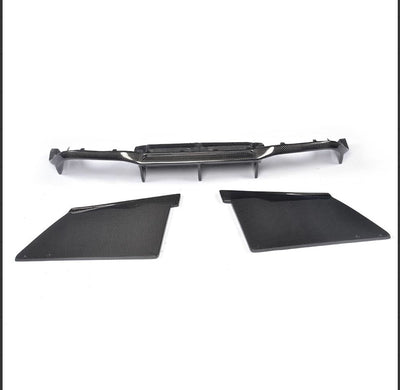 BMW M2 F87 16-18 Carbon Fibre Big Fin MTC Style diffuser-carbonizeduk