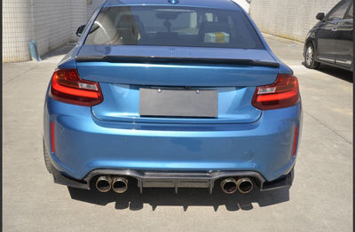 BMW M2 F87 16-18 Carbon Fibre Big Fin MTC Style diffuser-carbonizeduk
