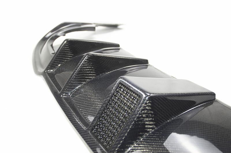 Audi S3 saloon DTM Carbon fibre Diffuser with Light 2017-2019-carbonizeduk