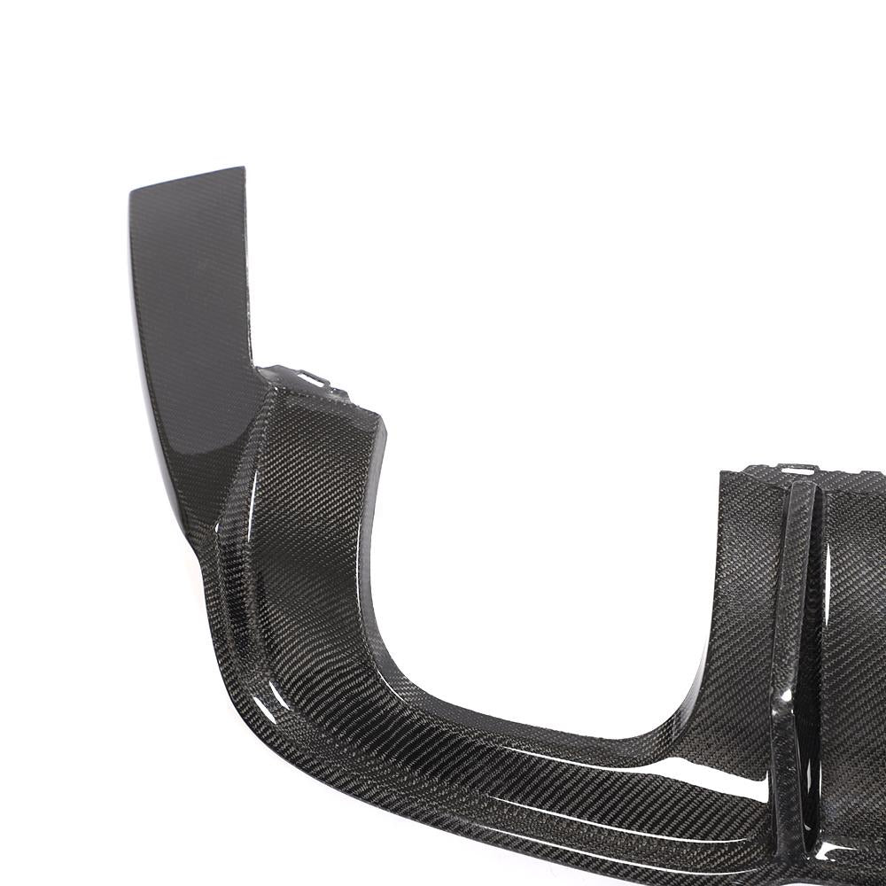 Audi S3 saloon DTM Carbon fibre Diffuser with Light 2017-2019-carbonizeduk