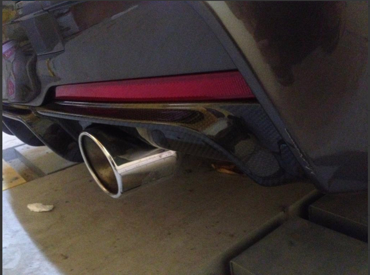 BMW F30 M-SPORT carbon fibre diffuser (double outlet)-carbonizeduk