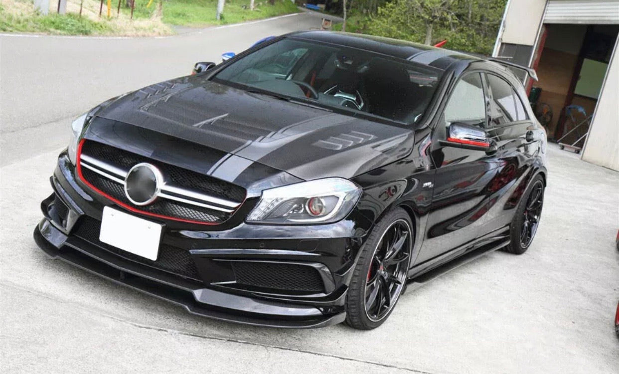 Mercedes Benz A45 AMG Side Skirt Extensions 2013-2018-carbonizeduk