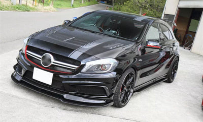 Mercedes Benz A45 AMG Side Skirt Extensions 2013-2018-carbonizeduk