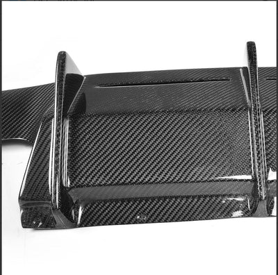 BMW M2 F87 16-18 Carbon Fibre Big Fin MTC Style diffuser-carbonizeduk