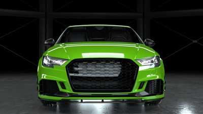 Audi RS3 Saloon 4-Door Carbon Fibre Front Lip 2017-2019-carbonizeduk