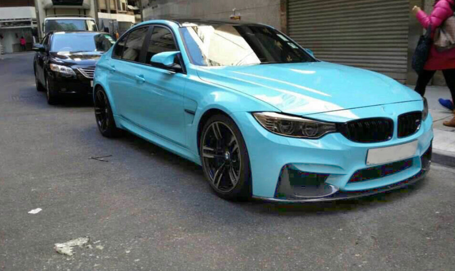 BMW M4 F82 Carbon Fibre P Style Front Lip Splitter 15-19 (1pc)-carbonizeduk