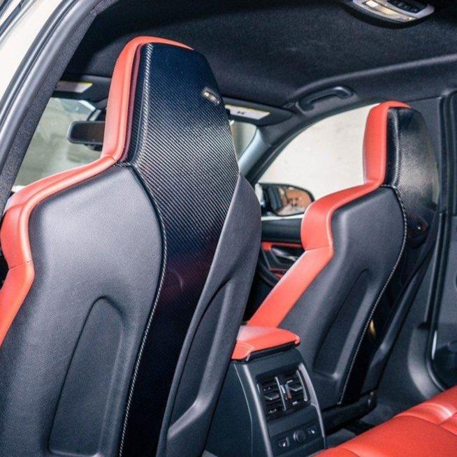 BMW M2 M3 M4 Seat Back Covers In Pre Preg Carbon Fibre (F87, F80 & F82)-carbonizeduk