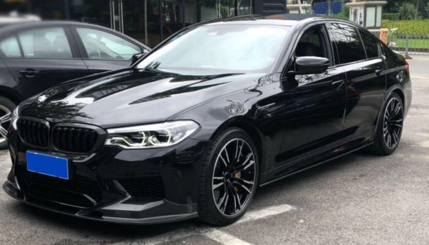 BMW F90 M5 Carbon Fibre Front Lip Splitter-carbonizeduk