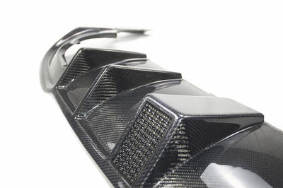 Audi RS3 Saloon Carbon Fibre DTM style Diffuser+Brake lights 17-18-carbonizeduk