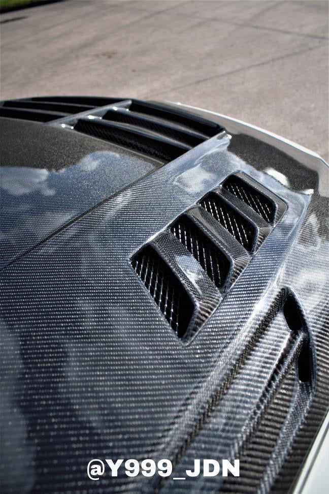 Mercedes Benz A45 A class Varis style Vented carbon Bonnet 2013-2018-carbonizeduk