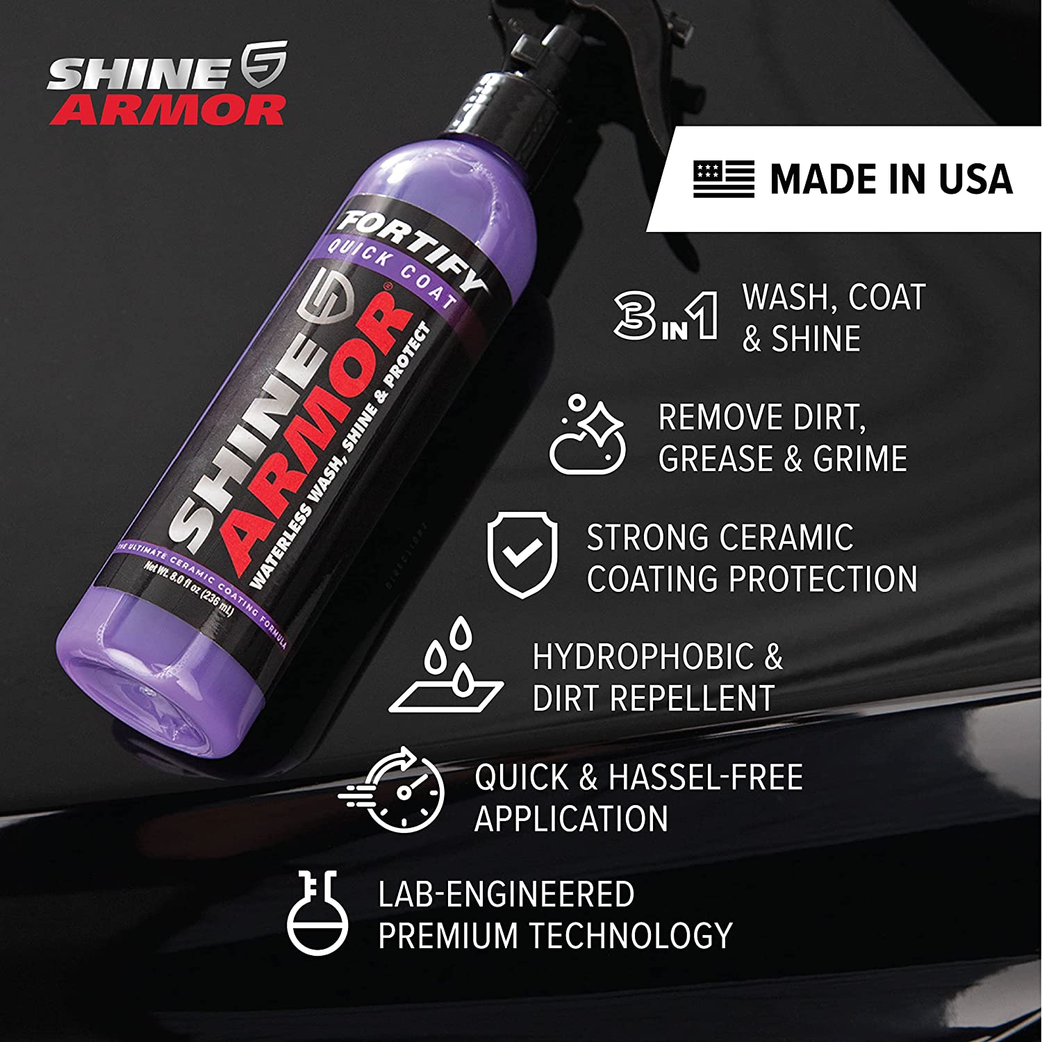 SHINE ARMOR FORTIFY QUICK COAT 236ml-carbonizeduk