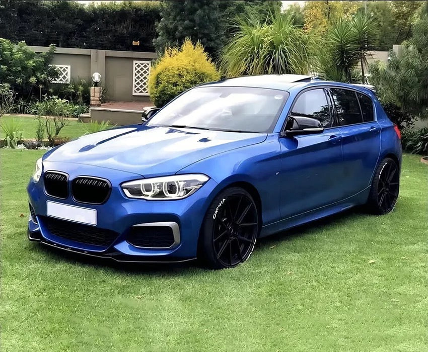 BMW F20 F21 LCI 2015-2019 Gloss Black Front lip Splitter by CBUK-carbonizeduk