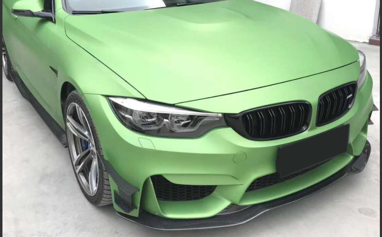 BMW F80 M3 Carbon Fibre V Style Splitter 14-17-carbonizeduk