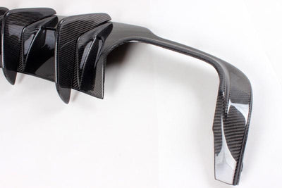 Mercedes Benz C63 W204 Carbon Fibre Rear Bumper Diffuser 12-14-carbonizeduk