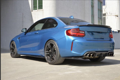 BMW M2 F87 16-18 Carbon Fibre Big Fin MTC Style diffuser-carbonizeduk