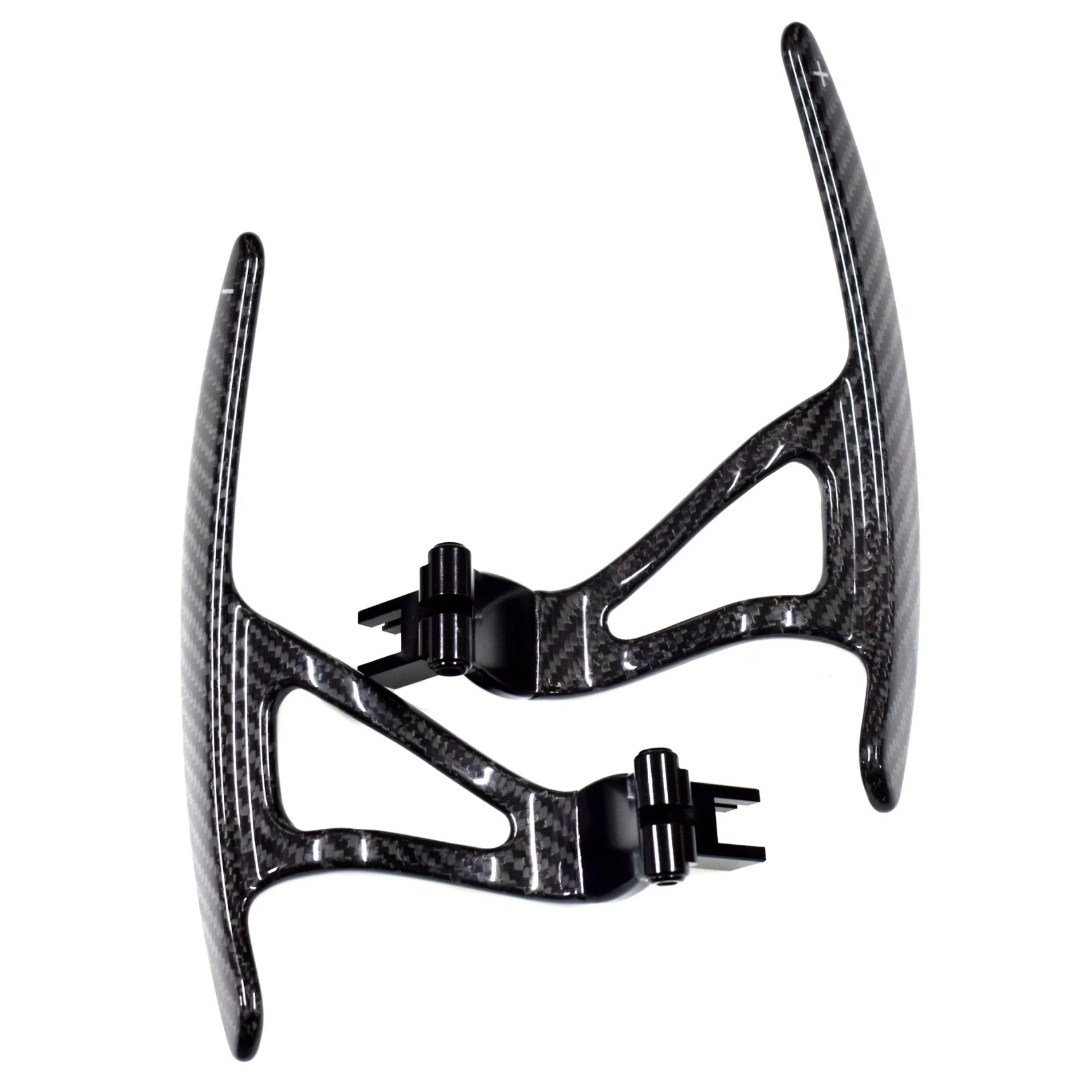 Nissan GT-R R35 Extended gloss carbon fibre steering wheel replacement paddle shifters 2008-2016-carbonizeduk